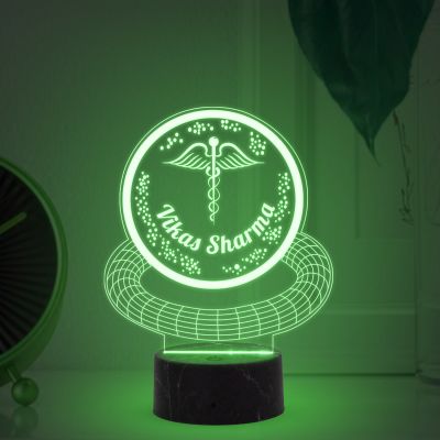 Personalized Led Lamp Customized with Name and Logo Multicolored